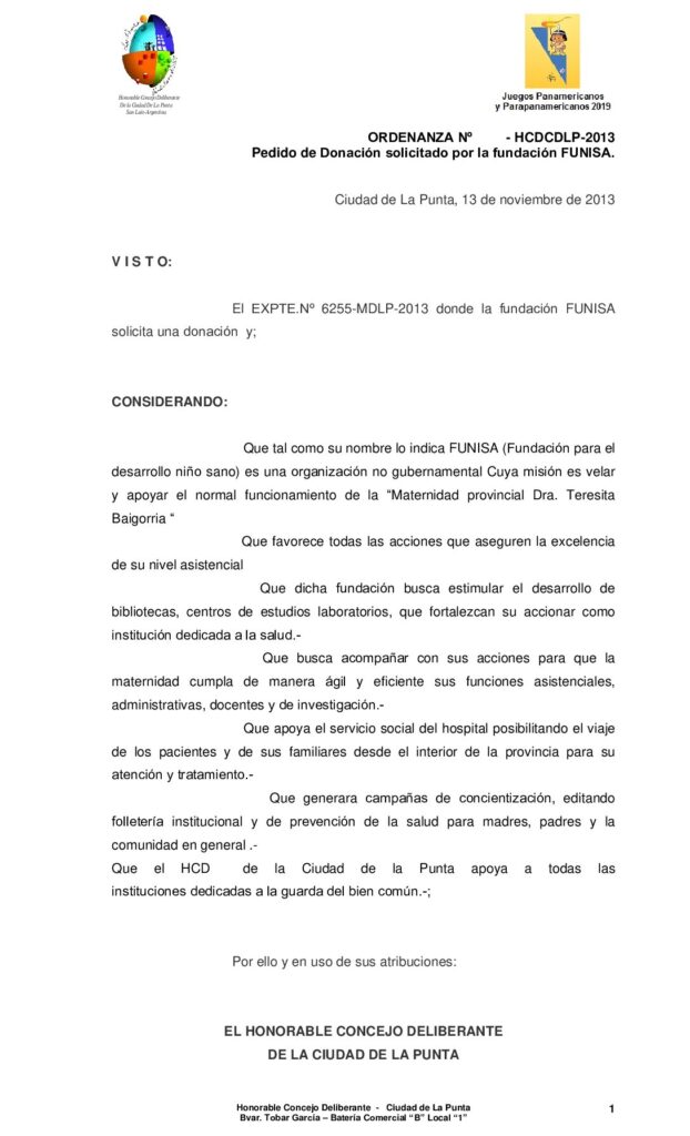 thumbnail of ORDENANZA Nº 158 -Homologacion Convenio Adhesion al Plan San Luis Activa