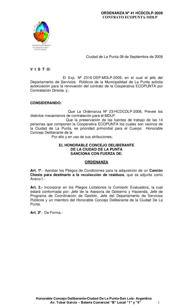 thumbnail of ORDENANZA Nº 41 CONT-ECOPUNTA