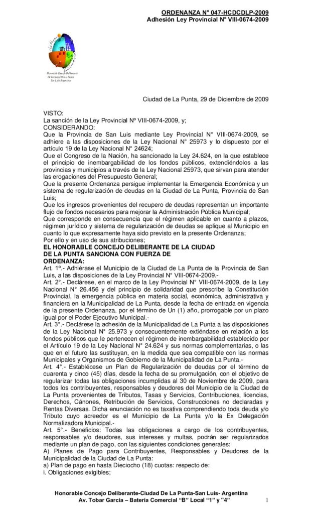 thumbnail of ORDENANZA Nº 47-adh LEY N° VIII-0674-2009
