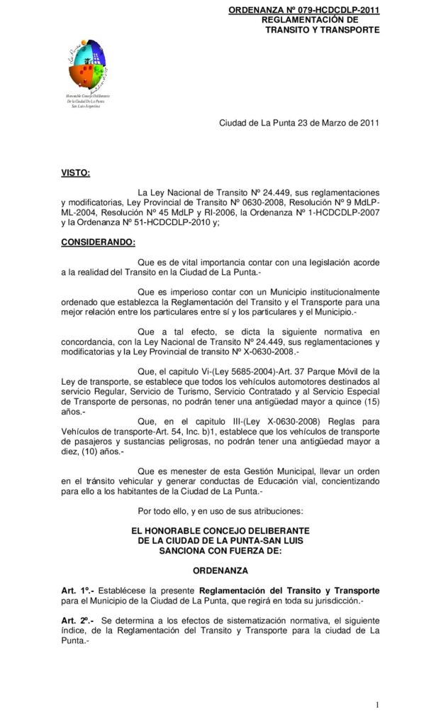 thumbnail of ORDENANZA Nº 79-REG.TRANS Y TRANSP 23-03-11